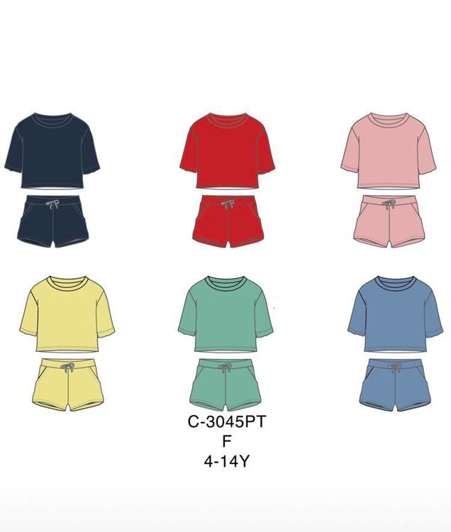 Picture of C3045 GIRLS HIGH QUALITY COTTON TWO PIECE SET
